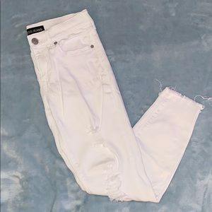 White Cropped Midrise Leggings